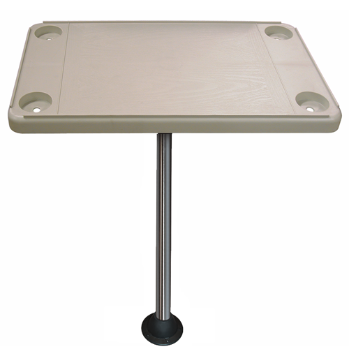 Rectangular Ivory Boat Table Kit with Surface Mount