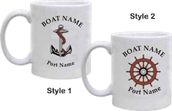 Personalized Ceramic Mugs (Set of 6, White)