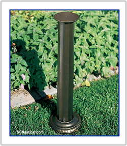 Sundial Pedestal - Roman Style - Weathered Bronze