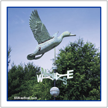 Copper Duck Weathervane