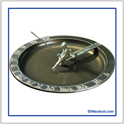 Fisherboy Sundial Birdbath