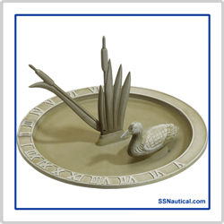 Loon Sundial Birdbath