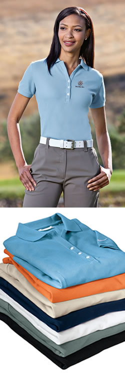 Nike Golf - Ladies Pique Knit Polo - Classic Golf Look