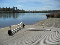 Boat Dolly with 10.2 inch Tuff Tire Wheels - Great for the boat ramp