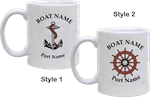 Personalized Ceramic Mugs (Set of 6, White)