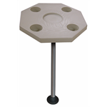 Octagonal Ivory Boat Table Kit with Surface Mount